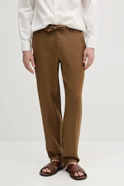 Ľanové nohavice United Colors of Benetton