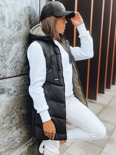 Dámska obojstranná vesta ONADE Farba čierna DSTREET