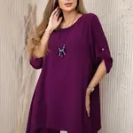 Kesi Włoski Sada blúzky + nohavice s príveskom tmavá khaki