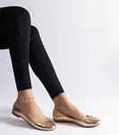 Gemre Zlaté balerínky zdobené mašľou Yunka