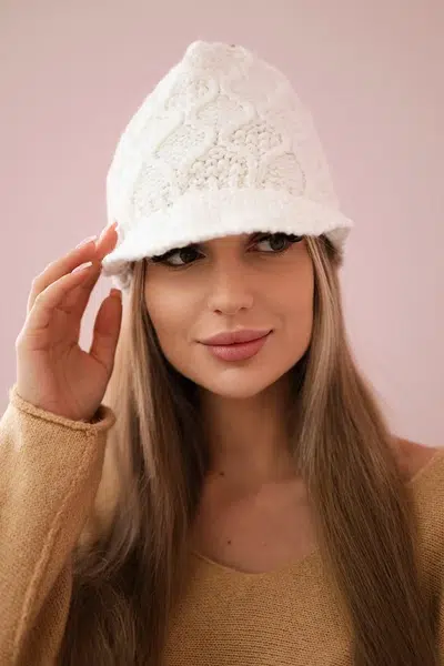 marka niezdefiniowana Čapica с fleece Roma Bis K235 ecru