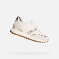 White women's sneakers Geox Desya - Women's