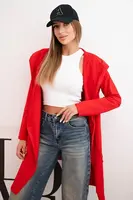 Red cape with loose hood