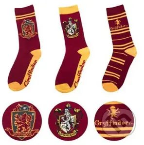 Ponožky HARRY POTTER: Gryffindor - Nebelvír (set 3 párov (EU 35-45))
