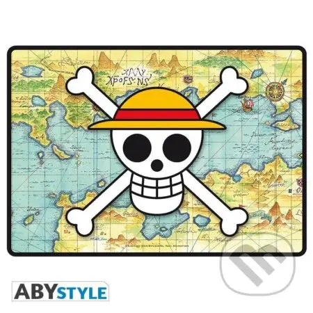 ONE PIECE Herná podložka - Lebka s mapou
