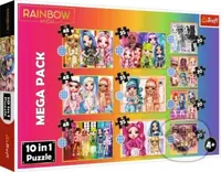 Puzzle Rainbow High MEGA PACK 10v1 - puzzle z kategorie 15 - 60 dílků