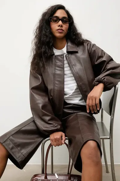 Kožená bunda Answear.LAB