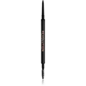 Revolution Precise Brow Pencil precízna ceruzka na obočie s kefkou odtieň Dark Brown 0.05 g