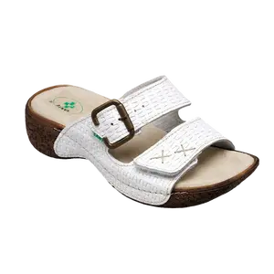 SANTÉ Dámské pantofle N/109/1/01 BÍLÁ v.40