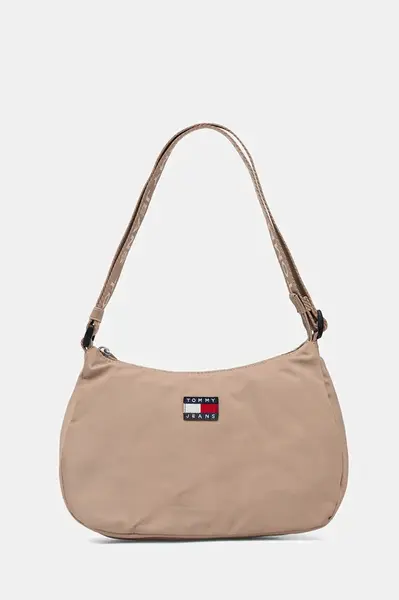 Kabelka Tommy Jeans béžová barva, AW0AW17888