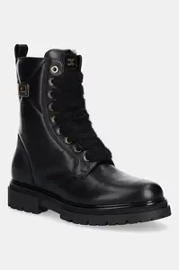 Kožené členkové topánky Elisabetta Franchi