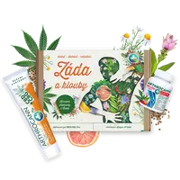 Darčeková súprava prírodnej kozmetiky  z konope -  CHRBÁT A KĹBY