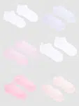 Yoclub Kids's Girls' Ankle Thin Cotton Socks Basic Plain Colours 6-pack SKS-0027G-0000