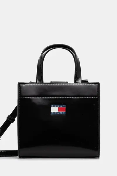 Kabelka Tommy Jeans černá barva, AW0AW17870