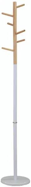 TEMPO KONDELA Vešiak HORST, drevo prírodné/ kov biely