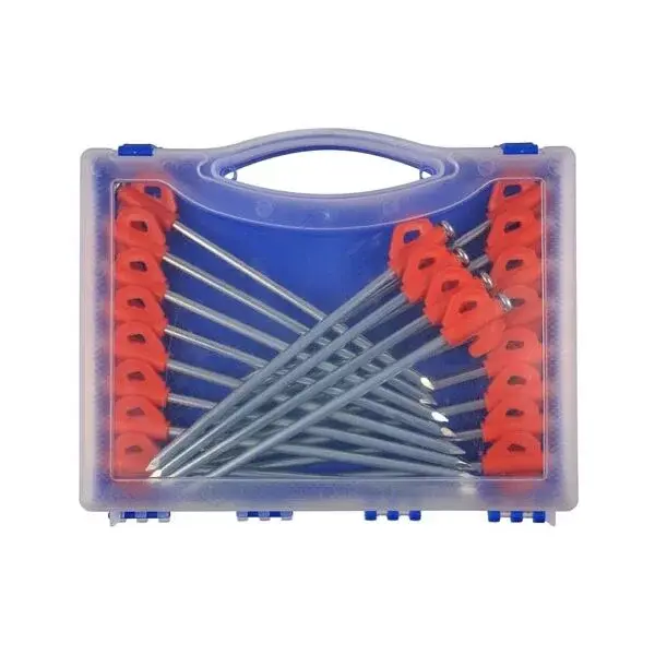 REGATTA OUTDOORS ROCK PEGS Kempovacie kolíky, strieborná, veľkosť