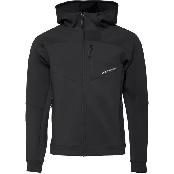 Northfinder LUTHER Pánska technická mikina, čierna, veľkosť