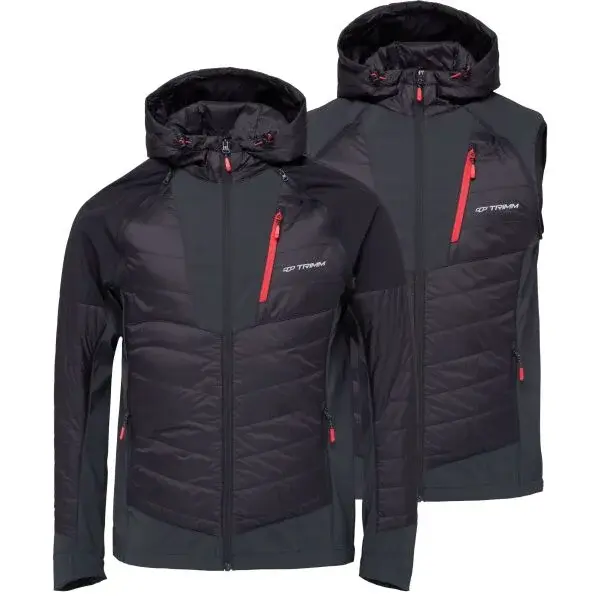 TRIMM CONTRE Pánska bunda, čierna, veľkosť