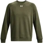 Under Armour RIVAL FLEECE CREW Pánska mikina, khaki, veľkosť L