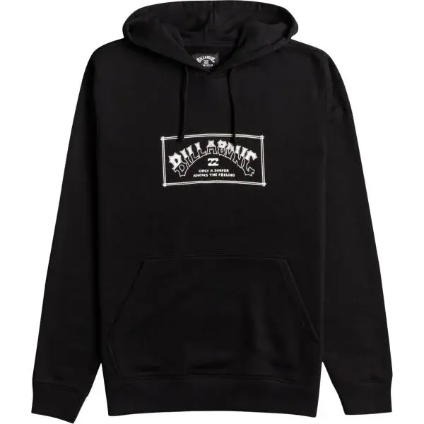 Billabong ARCH PRINT PO Pánska mikina, čierna, veľkosť