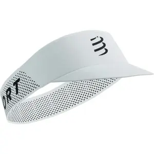Compressport PRO RACING VISOR Bežecký šilt, biela, veľkosť UNI