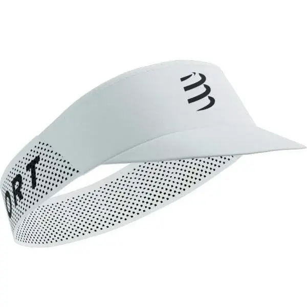 Compressport PRO RACING VISOR Bežecký šilt, biela, veľkosť UNI