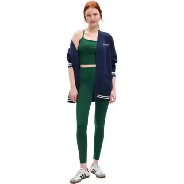 GAP POWER FULL LEGGING V2 Dámske legíny, tmavo zelená, veľkosť