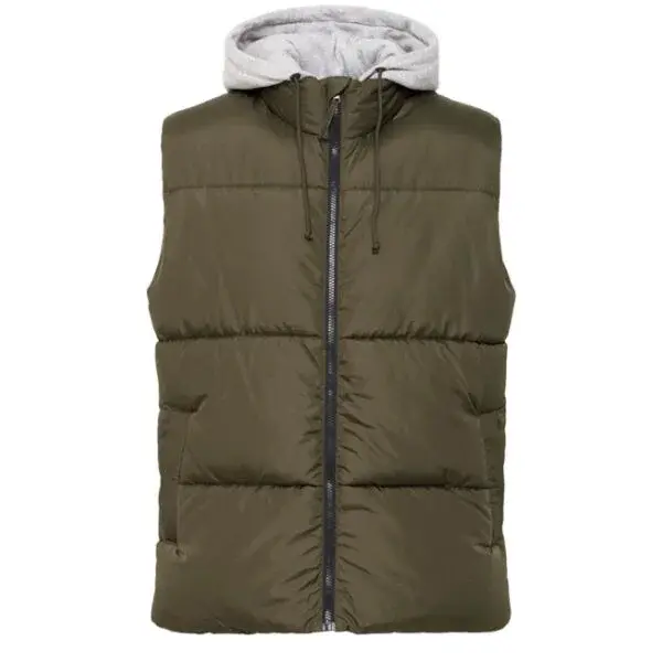 BLEND BHELWIN Pánska vesta, khaki, veľkosť