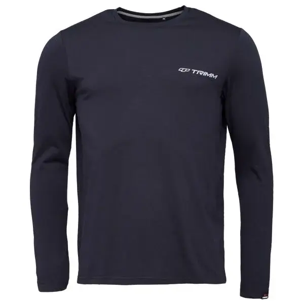 TRIMM BRAVE Pánske tričko s dlhým rukávom, tmavo modrá, veľkosť XXXL