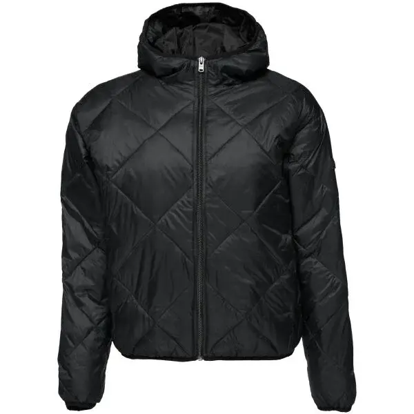 Roxy WIND SWEPT HOODED Dámska ľahká prešívaná bunda, čierna, veľkosť