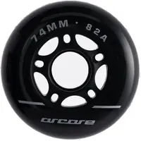 Arcore INLINE WHEELS 4PACK 74-82A Inline kolieska, čierna, veľkosť