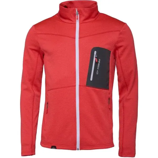 TRIMM MICRON Pánska mikina, červená, veľkosť