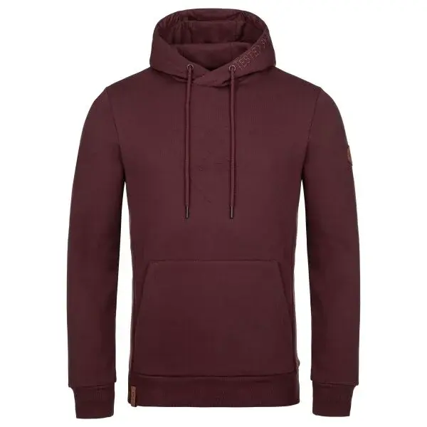 KILPI ODISEA Pánska mikina, vínová, veľkosť XXXL