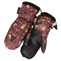 Matt MITTEN Detské lyžiarske rukavice, hnedá, veľkosť 6Y