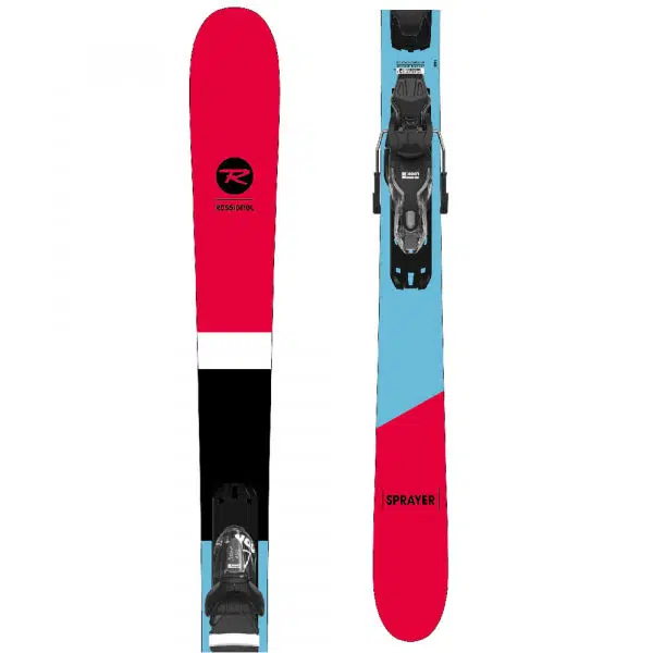 Rossignol SPRAYER 2 + XPRESS 10 Juniorské zjazdové lyže, červená, veľkosť