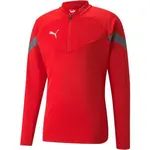 Puma TEAMFINAL TRAINING 1/4 ZIP TOP Pánska športová mikina, červená, veľkosť