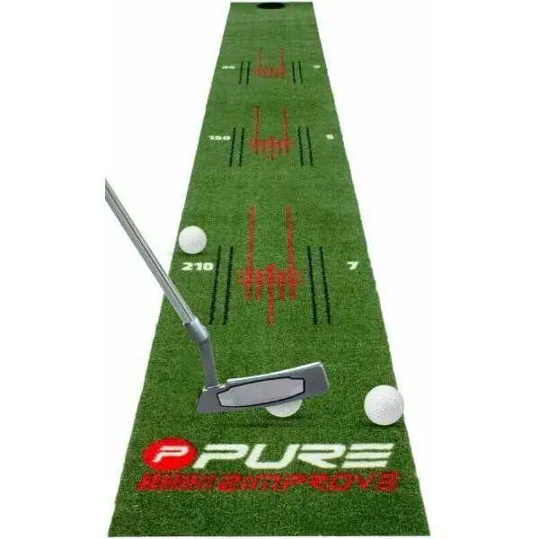 PURE 2 IMPROVE PUTTING MAT 275 x 30 cm Golfová podložka, zelená, veľkosť