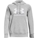 Under Armour RIVAL FLEECE BIG LOGO Dámska mikina, sivá, veľkosť L