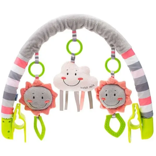 BABY MIX PUFF Hračka na kočík, mix, veľkosť