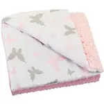 BOMIMI MINK BLANKET Detská obojstranná kombinéza, ružová, veľkosť