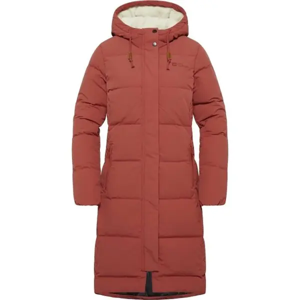 Jack Wolfskin NORDLICHT W Dámsky zimný kabát, červená, veľkosť