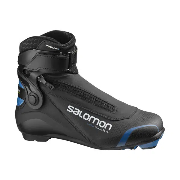 Salomon S/RACE SKIATHLON PROLINK JR Juniorská obuv na bežky, čierna, veľkosť 41 1/3