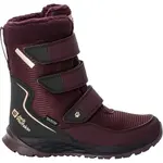 Jack Wolfskin POLAR BOOT TEXAPORE HIGH VC K Detská zimná obuv, vínová, veľkosť