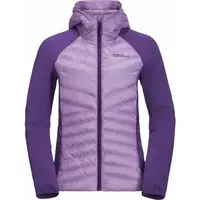 Jack Wolfskin ROUTEBURN PRO HYBRID W Dámska zateplená bunda, fialová, veľkosť