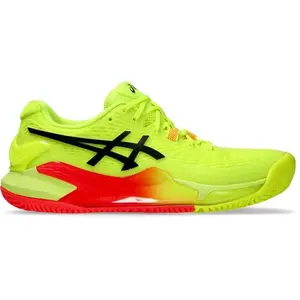 ASICS GEL-RESOLUTION 9 CLAY PARIS W Dámska tenisová obuv, reflexný neón, veľkosť 39.5