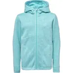 Lewro DERYN Detská flísová mikina svetrového vzhľadu, tyrkysová, veľkosť 164-170
