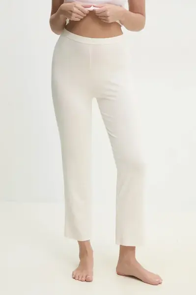Pyžamové kalhoty Calvin Klein Underwear dámské, bílá barva, 000QS7285E