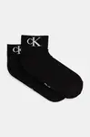 Ponožky Calvin Klein Jeans 2-pack dámské, černá barva, 701228813