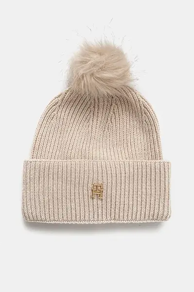 Čepice z vlněné směsi Tommy Hilfiger