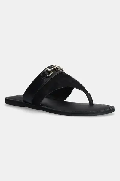 Kožené žabky Tommy Hilfiger MIXED LEATHER HORSEBIT THONG